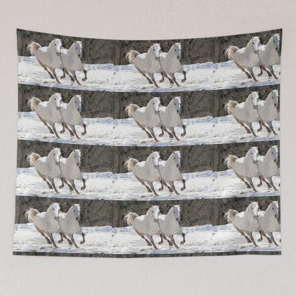Item preview, Side by Side White horses designed and sold by dorcas13.