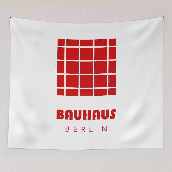 Item preview, Bauhaus - Retro / Art Deco architecture discipline from Berlin, Germany - Available in posters, etc - Red Box - White designed and sold by crazycollective.