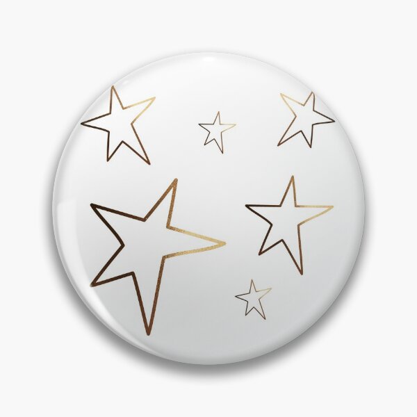 Item preview, Gold Metallic Asymmetric Stars   designed and sold by StellaLily.