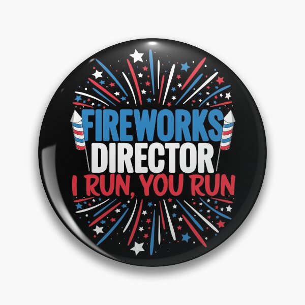 Item preview, Fireworks Director i Run You Run Funny 4th of July designed and sold by Go-Fun.