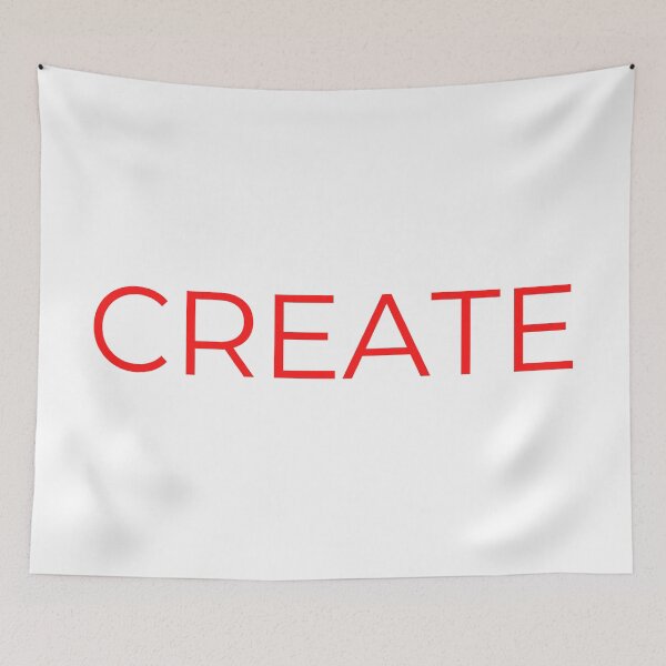 Item preview, Create word Minimal Simple Text Design - Red Font  designed and sold by BE The Oracle.