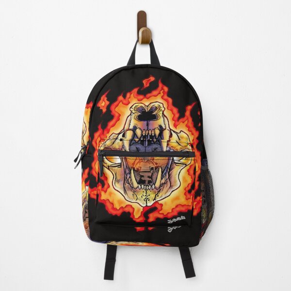 Item preview, Feline Skull in Flames - Black designed and sold by d5-OnlineStore.