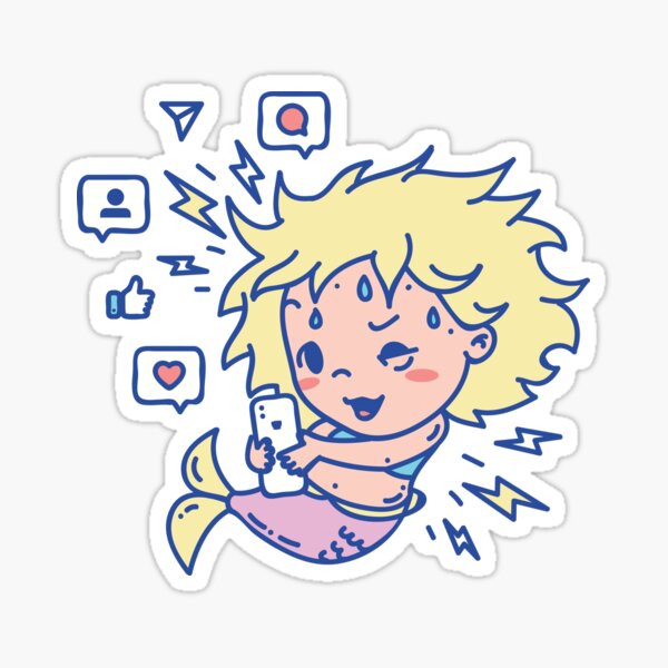 Obsessed Mermaid Sticker