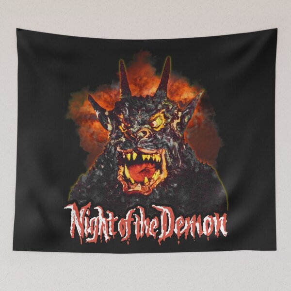 Item preview, Night of the Demon Retro Cult Classic Horror Fan Art designed and sold by acquiesce13.