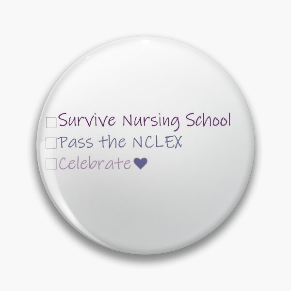 Item preview, Survive Nursing School Check List in Purple designed and sold by ArtsyRabbit.