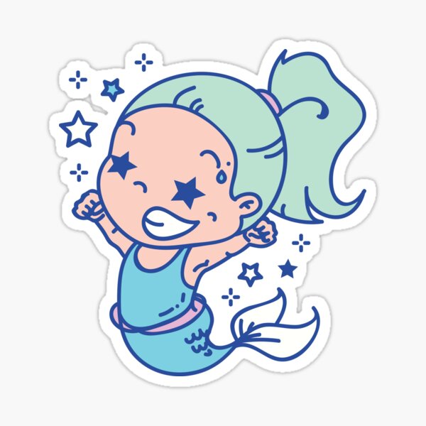 Competitive Mermaid Sticker
