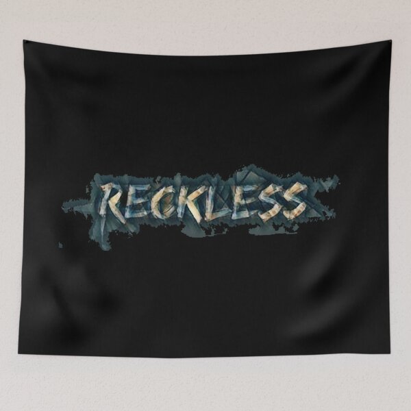 Item preview, RECKLESS - reckless - text - quote designed and sold by BODYLANGUAGE101.