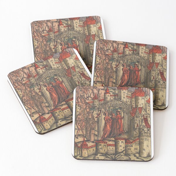 Item preview, Three Medieval Ladies go to Tea designed and sold by jennyjeffries.