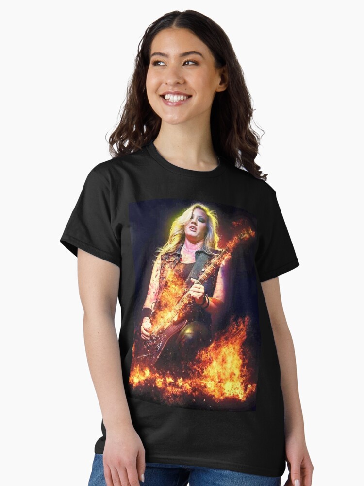 Thumbnail 2 of 7, Classic T-Shirt, Nita Strauss Is On Fire designed and sold by futter91.