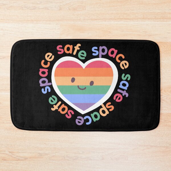 Item preview, LGBTQ Sign Safe Space Equality Rainbow Heart designed and sold by aronia.