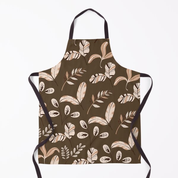 Item preview, Dark brown leaves pattern designed and sold by fowons.