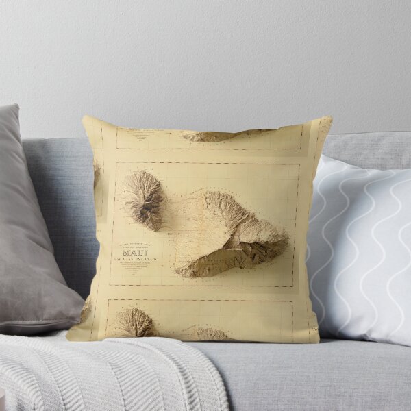 Item preview, 1885 Maui Relief Map 3D digitally-rendered designed and sold by ThinkAboutMaps.