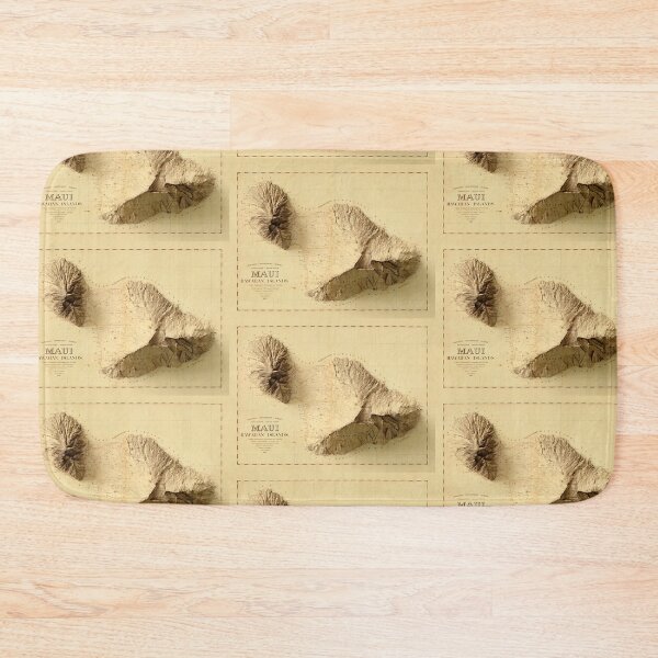 Item preview, 1885 Maui Relief Map 3D digitally-rendered designed and sold by ThinkAboutMaps.