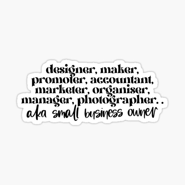 Item preview, Small Business Owner Black designed and sold by timlesscanvas.