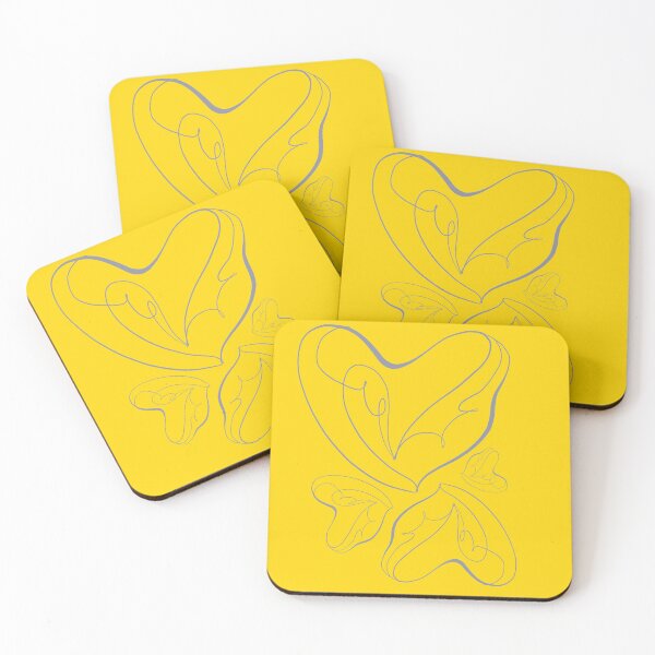 Item preview, Four hearts for you one line drawing designed and sold by keillustree.