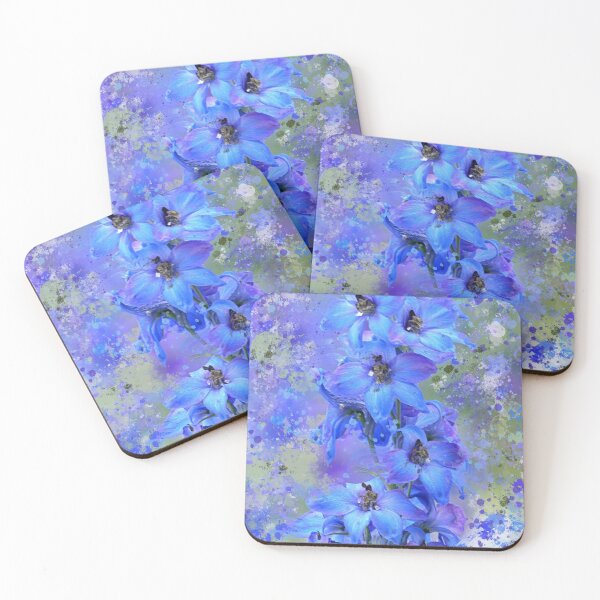 Item preview, Delightful Delphiniums Mixed Media  designed and sold by OByD.