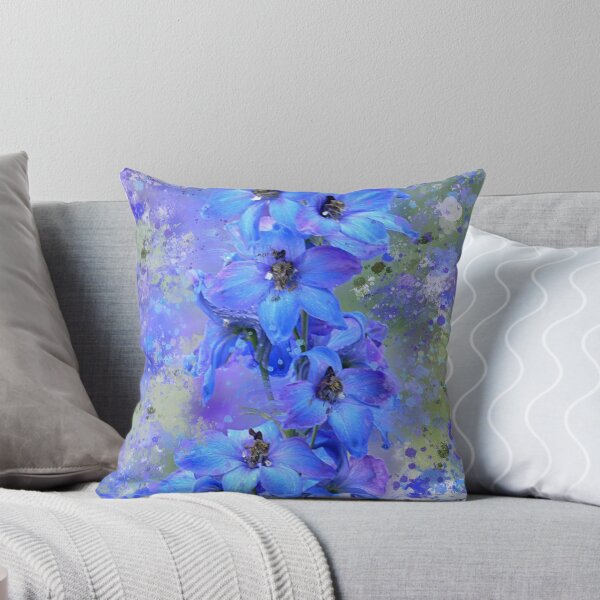 Item preview, Delightful Delphiniums Mixed Media  designed and sold by OByD.