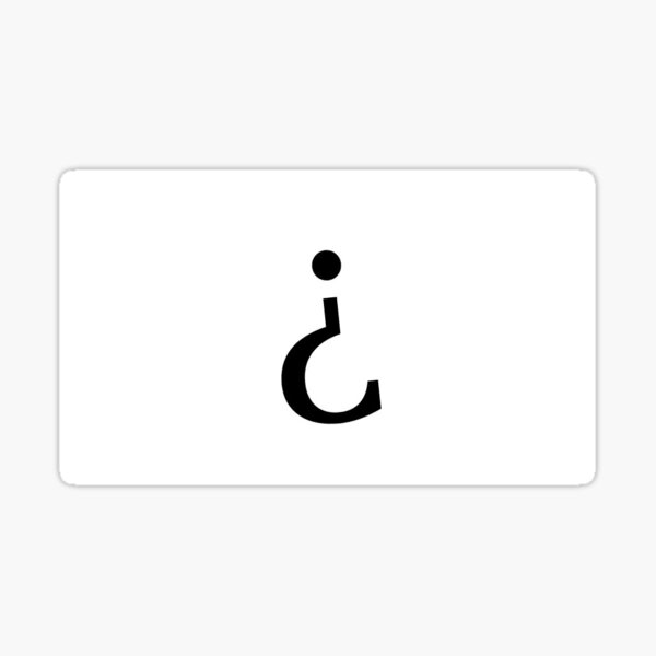 Inverted Question Mark Sticker For Sale By Fusuy Redbubble inverted-question-mark-sticker-for-sale-by-fusuy-redbubble
