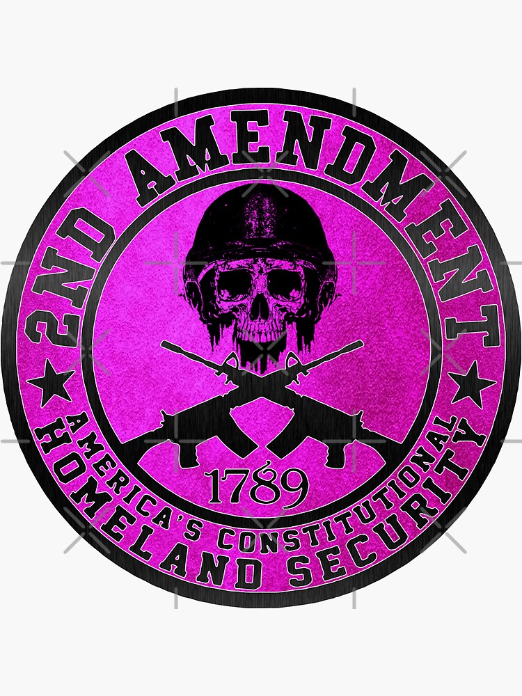 2nd Amendment Badge Sticker By Artistwill Redbubble