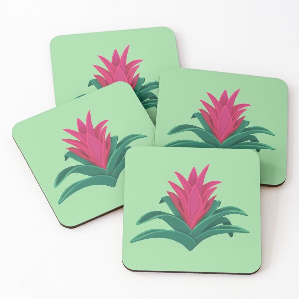 Item preview, Pink bromeliads flower painting designed and sold by GraziBarth.