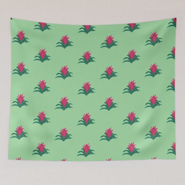 Item preview, Pink bromeliads flower painting designed and sold by GraziBarth.