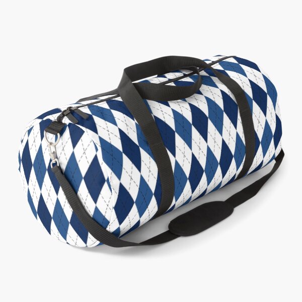 Item preview, White and Blue Preppy Classic Argyle Pattern designed and sold by Candice Davis.