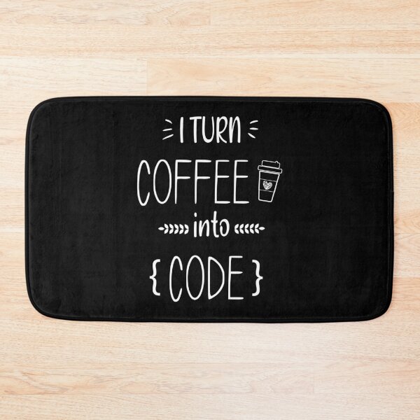 Item preview, I turn coffee into code, Funny teacher saying , programmer coding  ,  gift for boyfriend, gift for girlfriend,  Gifts About Coffee,  designed and sold by joygift369.
