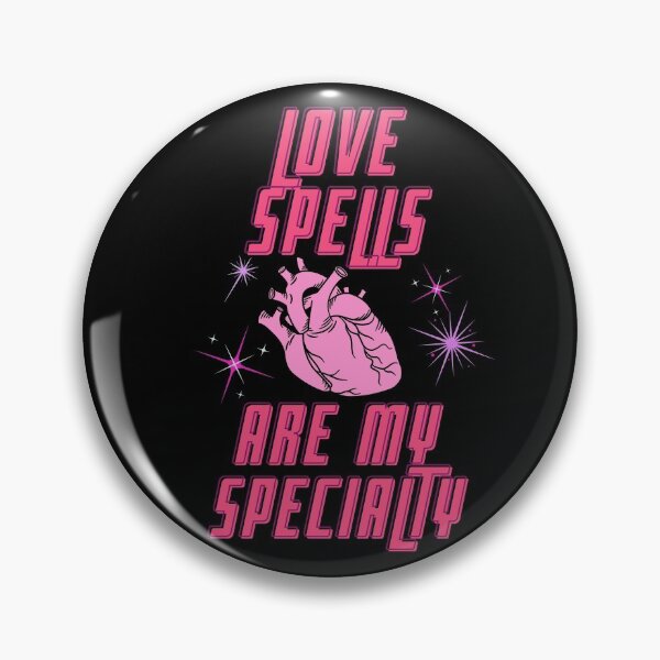 Item preview, black and pink Love spells are my specialty designed and sold by SpritesOfSpirit.