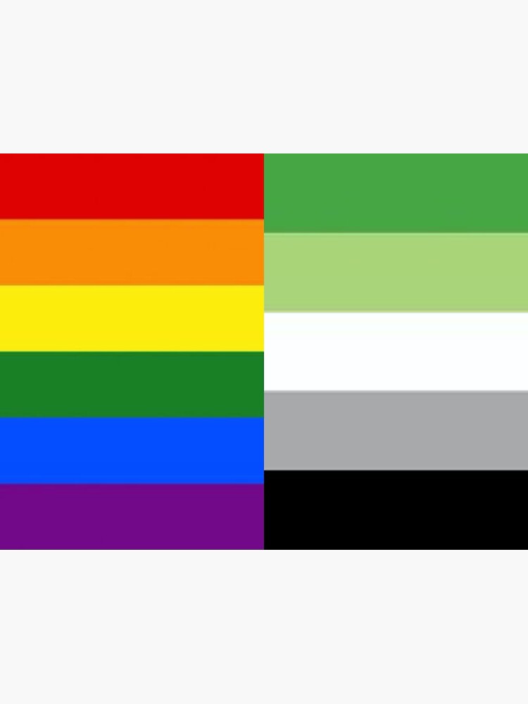 Lgbt And Aromantic Flag Sticker For Sale By Luvscreen Redbubble 4441