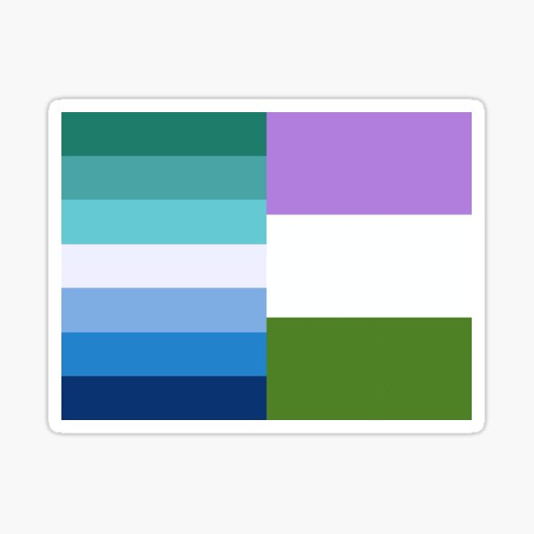"mlm/nblm and genderqueer flag" Sticker for Sale by luvscreen Redbubble