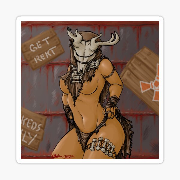 Artikel-Vorschau von Rostspiel Primitive Bone Armor Pinup Babe FAIR, designt und verkauft von DHPrintCanada.
