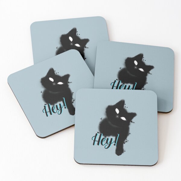 Item preview, Black cat: hey! designed and sold by Blacklinesw9.