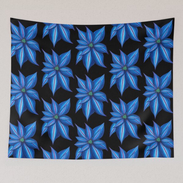Artikelvorschau, Weihnachtsstern Blau von Heather Nafe Art entworfen und verkauft von HeatherNafeArt.