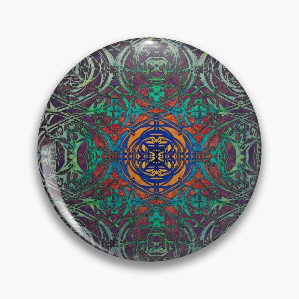 Item preview, Colorful art nouveau abstract based on 20th Century architectural metalwork designed and sold by ThomMorris.