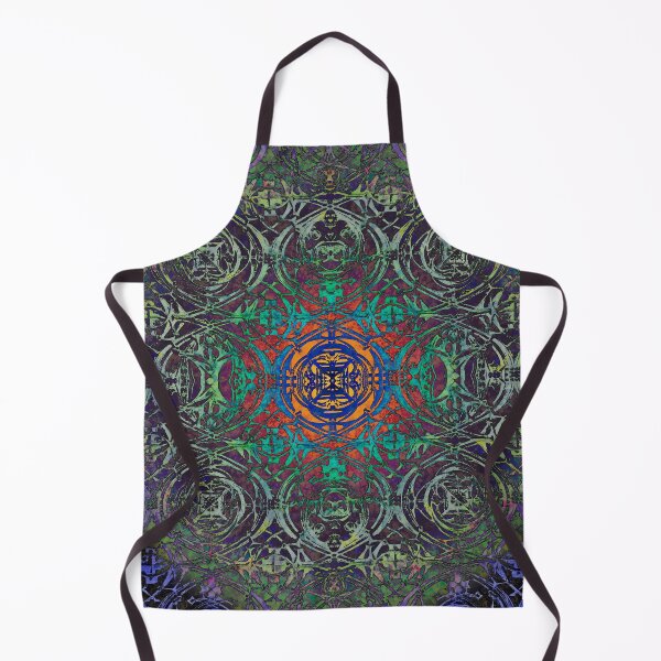 Item preview, Colorful art nouveau abstract based on 20th Century architectural metalwork designed and sold by ThomMorris.