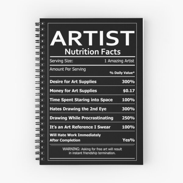 Item preview, Artist nutrition facts designed and sold by kaeswear.