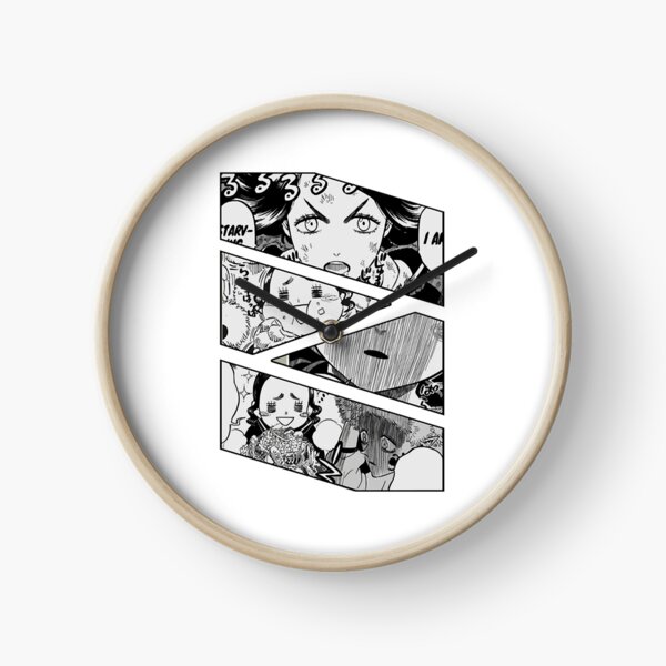 Black Clover Manga Panel Clocks | Redbubble