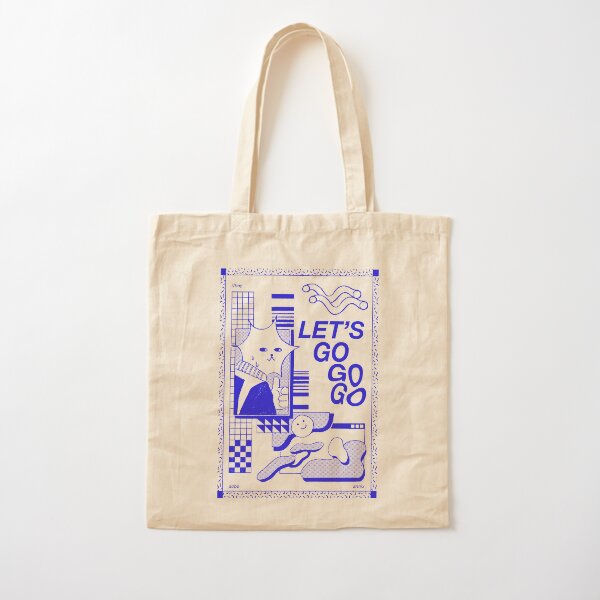 Let's GO GO GO Cotton Tote Bag