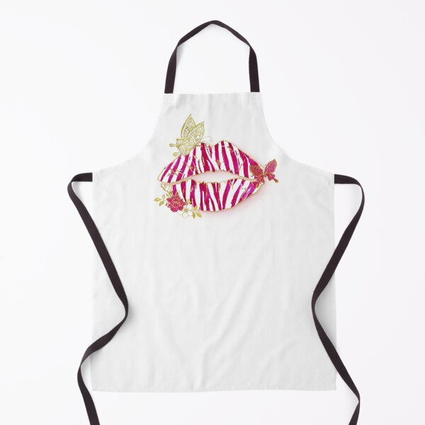 Item preview, Pink Zebra Striped Butterfly Lips designed and sold by Lori P.
