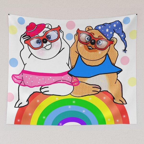 Item preview, Polar bear and brown bear (Ursus arctos) designed and sold by Shirley cute art .