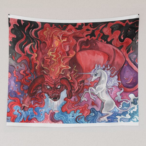 Item preview, The Last Unicorn Fighting Back  designed and sold by Shadowind.