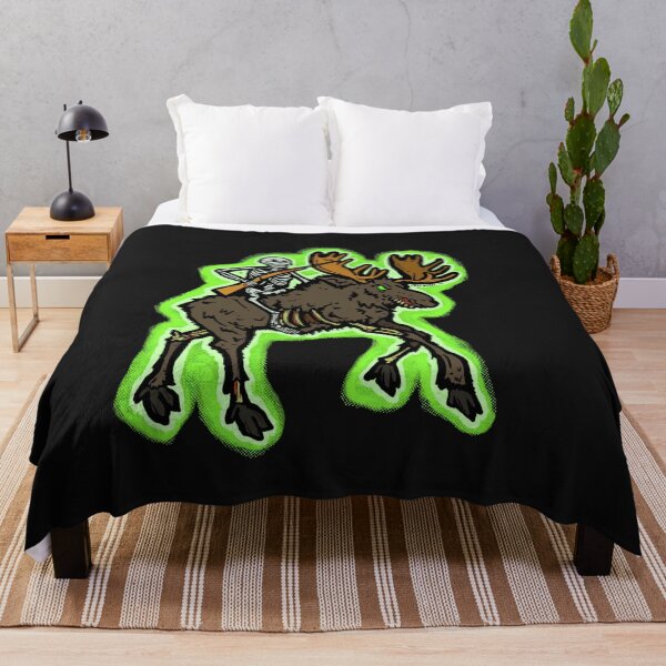 Item preview, Creepy Alaska Moose Zombie Skeleton Hunter designed and sold by maroonbeard.