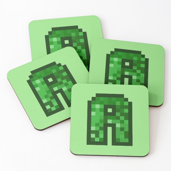Item preview, Letter Art Green Retro Pixel Pattern - A designed and sold by dylanxh.