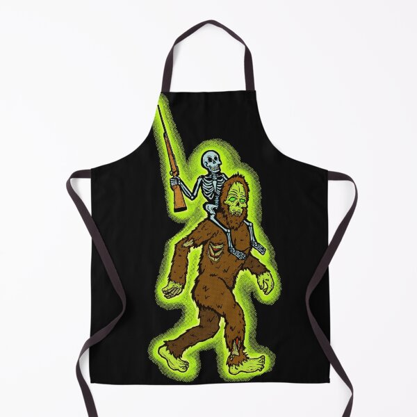 Item preview, Creepy Alaska Big Foot Zombie Skeleton Hunter designed and sold by maroonbeard.