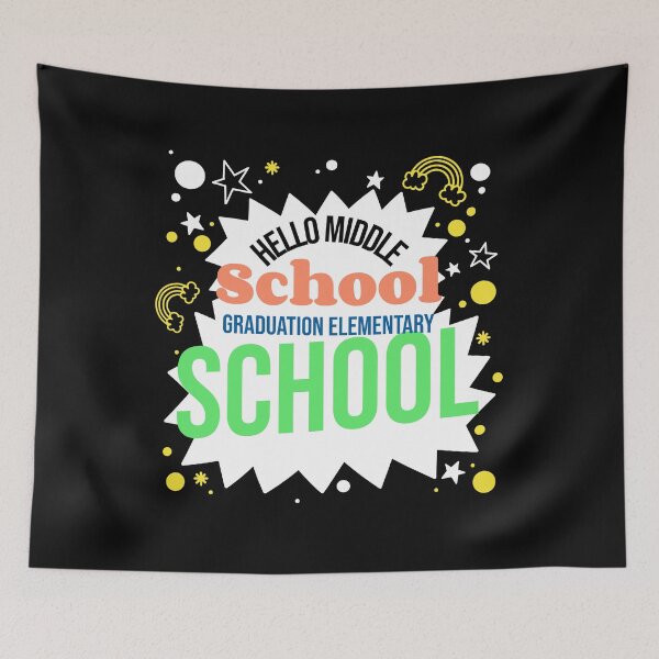 Item preview, Hello middle school graduation elementary school - High school student designed and sold by mr&mrsmalik malik.