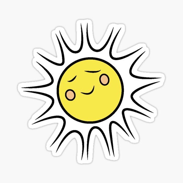 Smiley Sun Sticker
