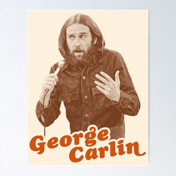 Item preview, Retro George Carlin Sepia Tribute designed and sold by acquiesce13.