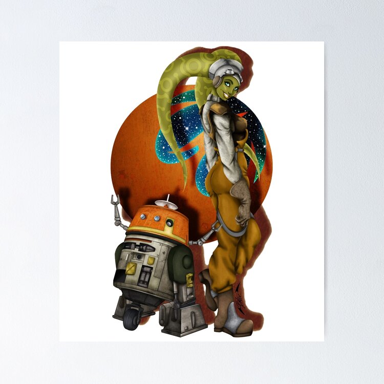 Hera Syndulla with Chopper Sticker