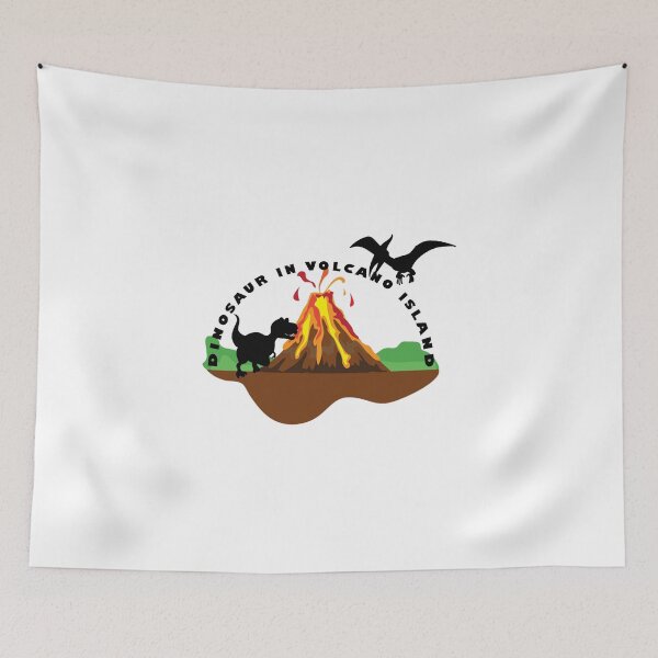 Item preview, dinosaurs in volcano island designed and sold by Aymanerachif.