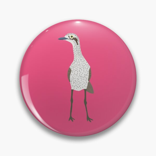 Item preview, Bush Stone-Curlew on Pink designed and sold by Digitaldingo.